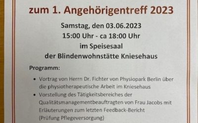 Vorankündigung Angehörigentreffen